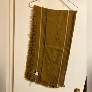 Madewell Striped Mustard Throw